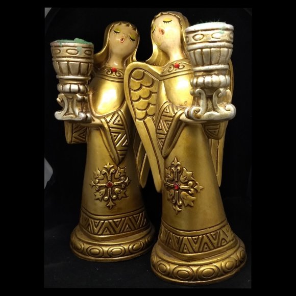 Schmid Bros. Other - 2 Vintage Schmid Bros. Angel Candle Holders